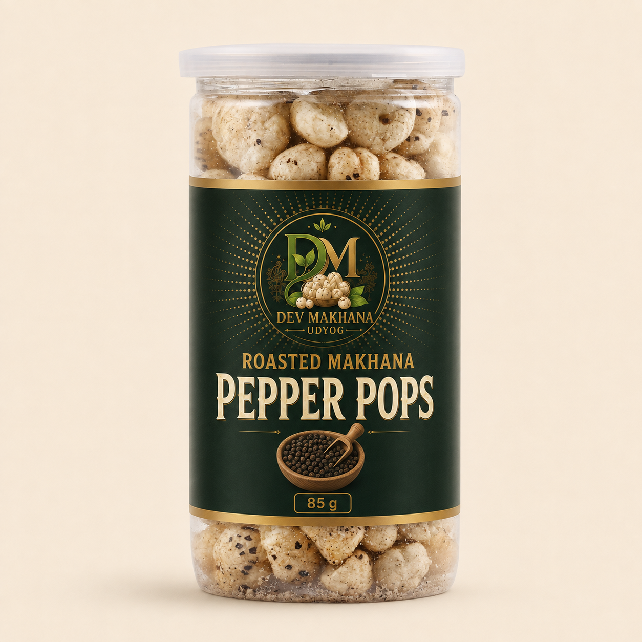 Roasted Makhana Pepper Pops (85 g)
